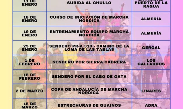 CALENDARIO DE ACTIVIDADES PRIMER TRIMESTRE 2025